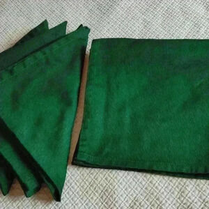Set of 4 - Hunter Green Napkins